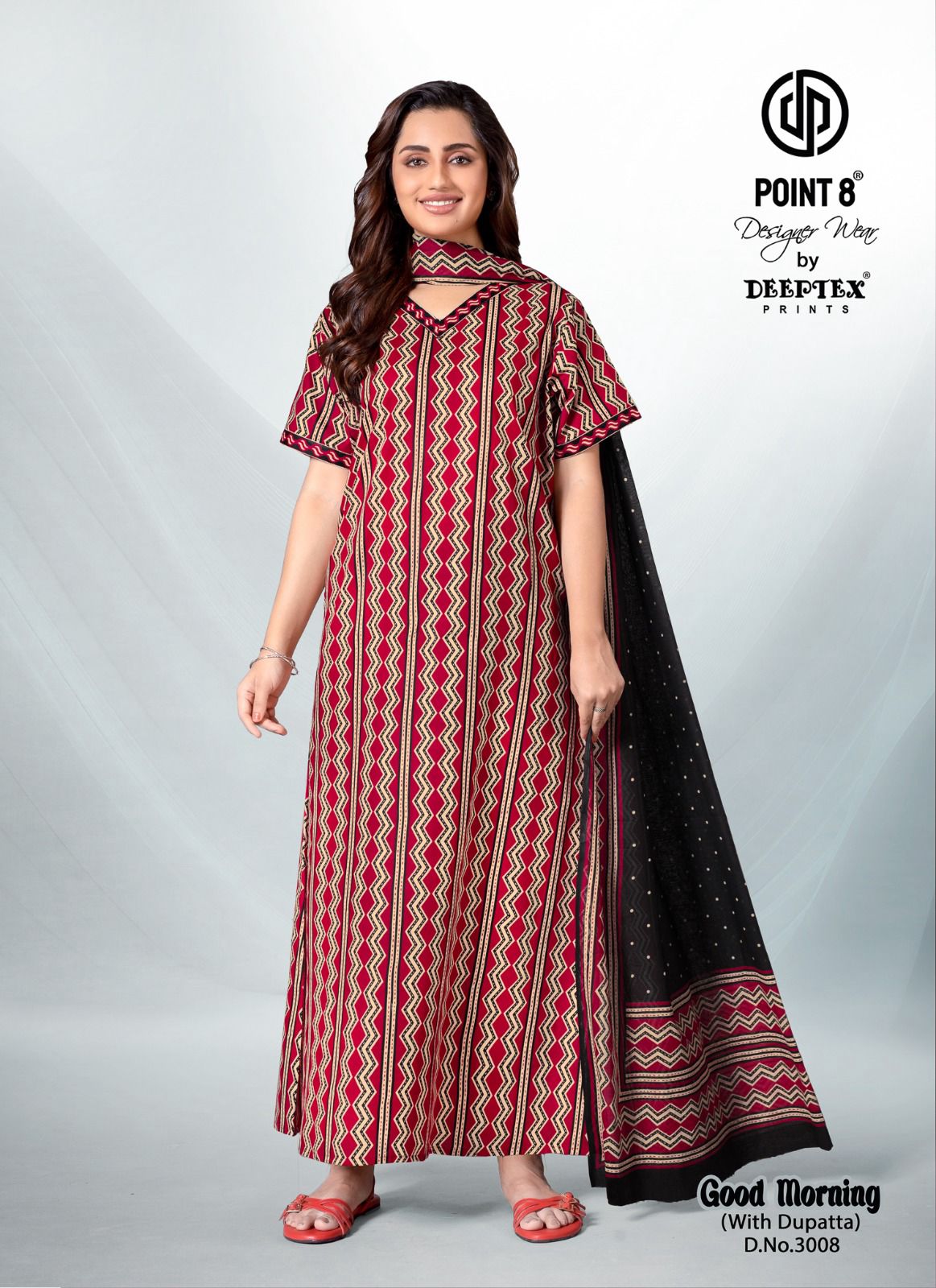 Good Morning Vol 2 By Deeptex Cotton Printed Wholesale Nighty With Dupatta In India